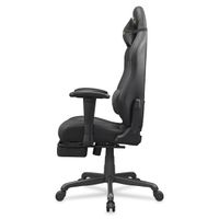 Крісло геймерське, дихаюча екошкіра, сталевий каркас, чорний