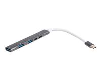 Хаб USB 3.0 Type-С на 4 порти, 1xUSB-A 3.0, 2xUSB-A 2.0, 1xUSB-C (PD100W charging), 1хUSB-C
