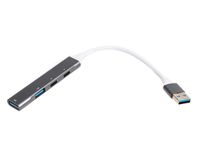 Хаб USB 3.0 Type-A на 4 порти (1xUSB-A 3.0, 1xUSB-A 2.0, 2xUSB-C)