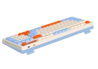 Ігрова бездротова клавіатура, блок мультимедіа, 3-колірні клавіші, підсвічування