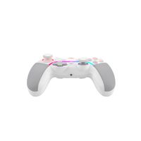 Бездротовий ігровий геймпад, 2.4 ГГц / USB, з акумулятором, білий+сірий