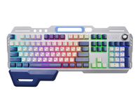 Maxxter
Ігрова клавіатура, мультимедіа, RGB підсвічування, металева