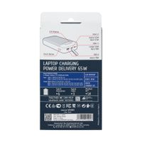 Портативний зарядний пристрій, 30000 mA, PD 65W, з LCD, чорний