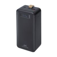 Портативний зарядний пристрій, 40000 mA, PD 65W, з LCD, чорний
