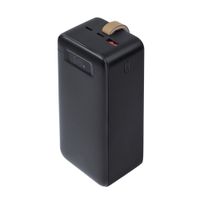 Портативний зарядний пристрій, 40000 mA, PD 65W, з LCD, чорний