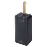 Портативний зарядний пристрій, 40000 mA, PD 65W, з LCD, чорний