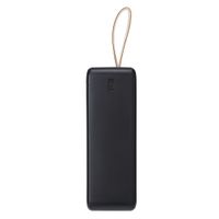 Портативний зарядний пристрій, 40000 mA, PD 65W, з LCD, чорний