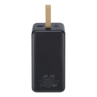 Портативний зарядний пристрій, 40000 mA, PD 65W, з LCD, чорний