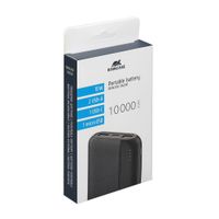 Портативний зарядний пристрій, 10000 mA, чорний