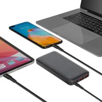 Портативний зарядний пристрій, 10000 mA, QC/PD 22,5 Вт, чорний