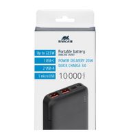 Портативний зарядний пристрій, 10000 mA, QC/PD 22,5 Вт, чорний