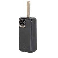 Портативний зарядний пристрій, 30000 mA, PD+QC 20W, з LCD, чорний