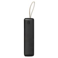 Портативний зарядний пристрій, 30000 mA, PD+QC 20W, з LCD, чорний