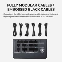 Блок живлення 850 Вт, 80 Plus Gold, Modular, 135 мм Silent Fan, 8SATA + 4PCI-E