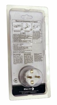 Реле контролю напруги побутове розеткове, РП, 16А (140В - 280В)