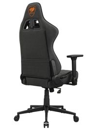 Крісло геймерське, текстильна тканина, сталевий каркас, сірий