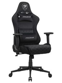 Крісло геймерське, текстильна тканина, сталевий каркас, чорний