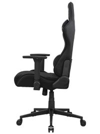 Крісло геймерське, текстильна тканина, сталевий каркас, чорний