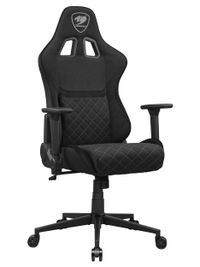 Крісло геймерське, текстильна тканина, сталевий каркас, чорний