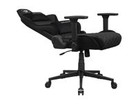 Крісло геймерське, текстильна тканина, сталевий каркас, чорний