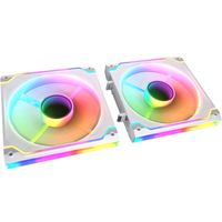 Вентилятор 140мм ARGB RB (White), Hydro Dynamic Bearing, 4 Pin PWM / 3 Pin ARGB