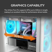 Ігровий корпус, 3*120mm ARGB, 1*120mm ARGB вентилятори передвстановлені, ATX/mATX/mini-ITX, скляне вікно