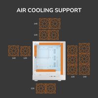 Ігровий корпус, 3*120mm ARGB, 1*120mm ARGB вентилятори передвстановлені, ATX/mATX/mini-ITX, скляне вікно