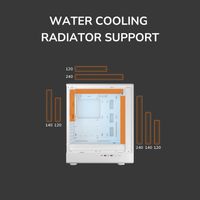 Ігровий корпус, 3*120mm ARGB, 1*120mm ARGB вентилятори передвстановлені, ATX/mATX/mini-ITX, скляне вікно