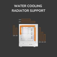 Ігровий корпус, 3*120mm ARGB, 1*120mm ARGB вентилятори передвстановлені, ATX/mATX/mini-ITX, скляне вікно