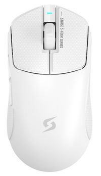 Миша ігрова бездротова Bloody, 2.4 ГГц, вбудований акумулятор, оптична 30 000 CPI, 50M натискань, біла