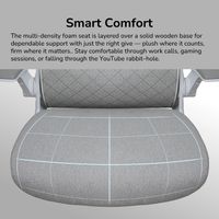 Крісло офісне ергономічне, дихаючий текстиль, чорний