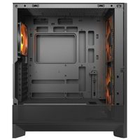Ігровий корпус, 2*180mm ARGB, 1*120mm ARGB вентилятори передвстановлені, ATX/mATX/mini-ITX, скляне вікно