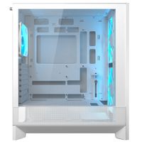 Ігровий корпус, 2*180mm ARGB, 1*120mm ARGB вентилятори передвстановлені, ATX/mATX/mini-ITX, скляне вікно