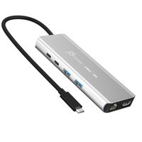 J5create
Мультиадаптер USB-C 6-в-1 (HDMI/PD/USB-A/USB-C/LAN), алюміній