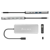 Мультиадаптер USB-C 6-в-1 (HDMI/PD/USB-A/USB-C/LAN), алюміній