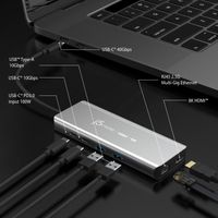 Мультиадаптер USB-C 6-в-1 (HDMI/PD/USB-A/USB-C/LAN), алюміній