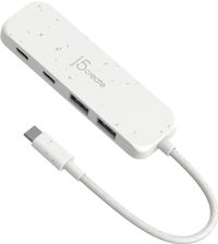 J5create
Хаб USB 3.2, 10Gbps, USB-С на 2 USB-A/2 USB-С, білий