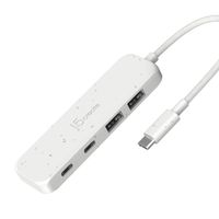 Хаб USB 3.2, 10Gbps, USB-С на 2 USB-A/2 USB-С, білий