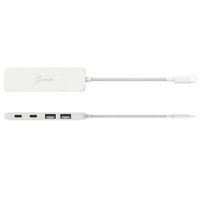 Хаб USB 3.2, 10Gbps, USB-С на 2 USB-A/2 USB-С, білий