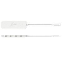 Хаб USB 3.2, 10Gbps, USB-С на 4 USB-С, білий