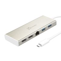 J5create
Док станція USB-C 6-в-1 (HDMI/PD/USB-A/USB-C/LAN)