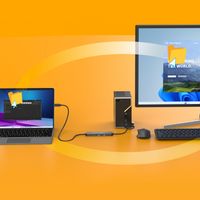 Адаптер-перемикач КМ / хаб 2-USB-A/1 USB-C