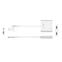 Адаптер-перехідник USB-C/A на 2 HDMI (2 незалежних екрани)