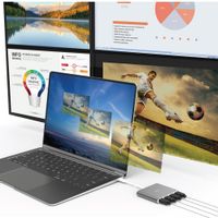 Адаптер-перехідник USB-C на 4 HDMI (4 незалежних екрани)