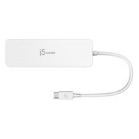 Мультиадаптер USB-C 6-в-1 (хаб/HDMI/картридер/аудіо), білий