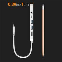 Мультиадаптер USB-C 6-в-1 (хаб/HDMI/картридер/аудіо), білий