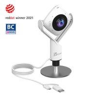 J5create
Вебкамера 360°, 1080 P, USB-A/C 3.0, вбудований мікрофон, кріплення 1/4" під штатив, Auto