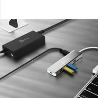 Мережевий зарядний пристрій, 1 USB-A / 1 USB-C, 100Вт,/PD