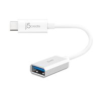 J5create
Кабель-адаптер OTG USB 3.1, USB-C тато/USB-A-мамо, 0.1 м