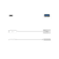 Кабель-адаптер OTG USB 3.1, USB-C тато/USB-A-мамо, 0.1 м
